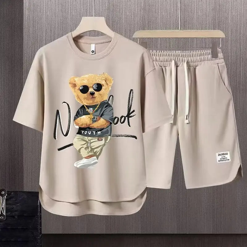 Men's Clothing Tracksuit Sets short Bear set