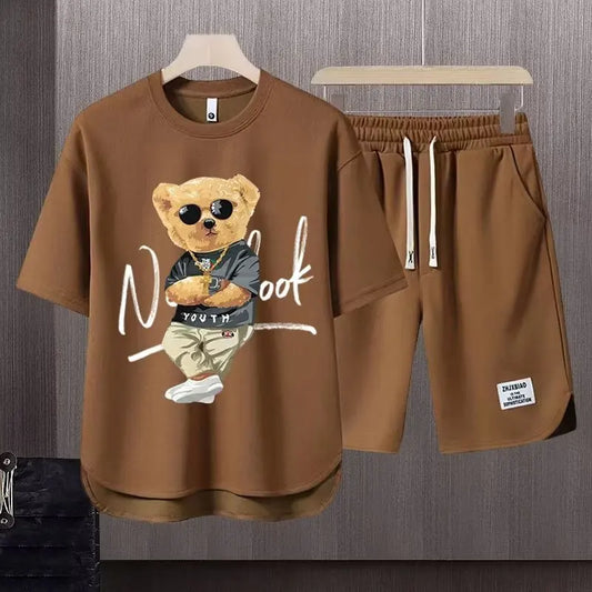 Men's Clothing Tracksuit Sets short Bear set