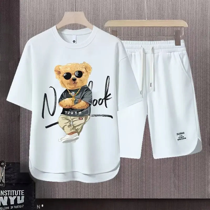 Men's Clothing Tracksuit Sets short Bear set