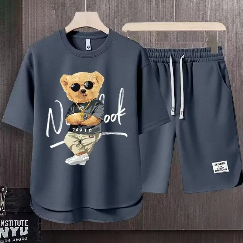 Men's Clothing Tracksuit Sets short Bear set